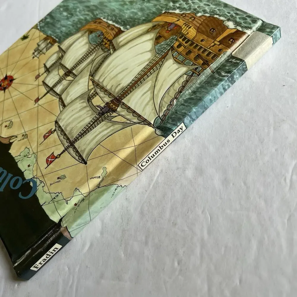Columbus Day Hardcover Book Historical Dennis Brindell Fradin Library Binding